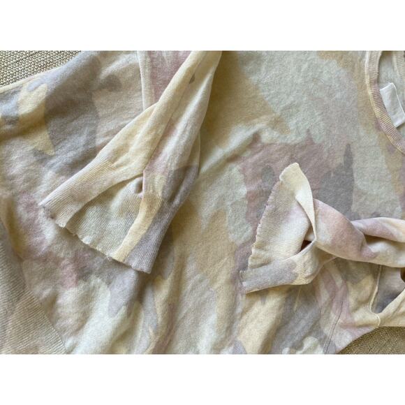 ZADIG & VOLTAIRE 100% Cashmere Pastel Camo Pullover Sweater L - Picture 9 of 13